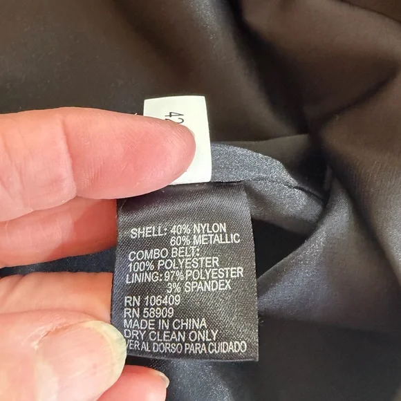 Alex Marie Dress black silver cocktail size 16 - Picture 8 of 11